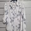 Camisa flores bordadas 8815 CASHEW