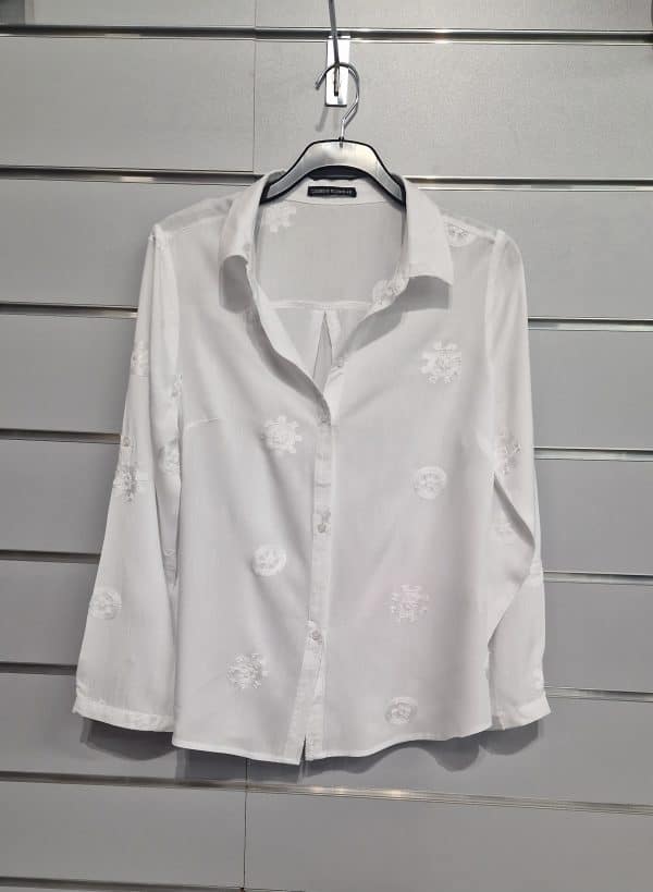 Camisa bordada 8625 CASHEW